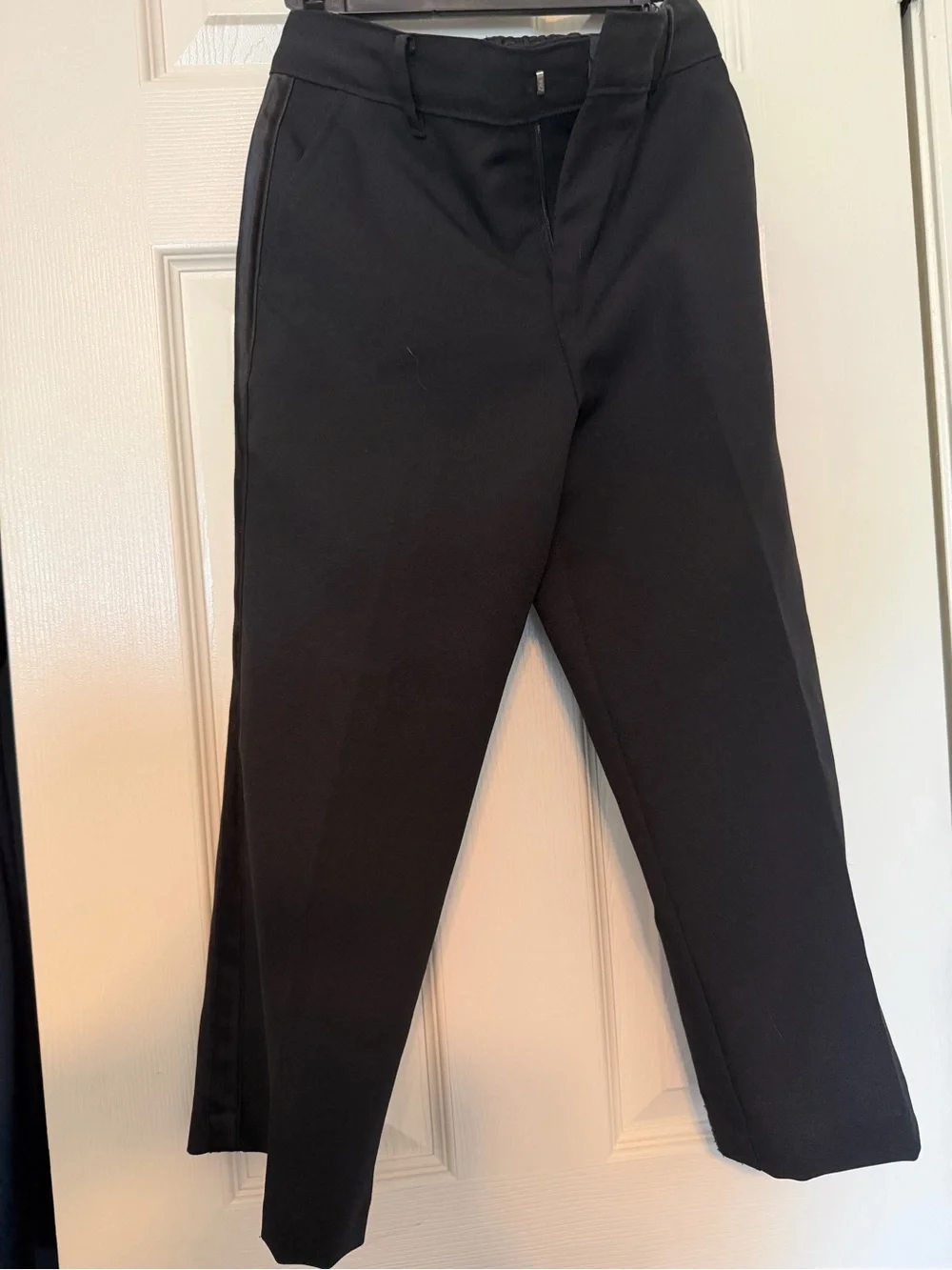 Nautica Boys Black Tuxedo Suit Set Size 7 Satin Trim Formal Wedding